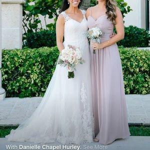 Watters Taupe Bridesmaid Dress